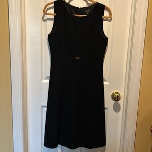 Tahari Levine black fit and flare dress size 6